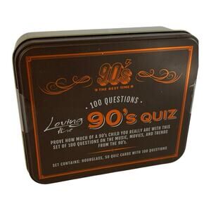 Lovin The 90s Trivia Game Tin Sealed 1990s Nostalgia Quiz Party Game